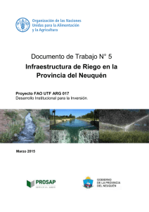 Infraestructura de Riego en la Provincia del Neuquén