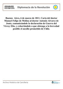 Buenos Aires, 6 de marzo de 1811. Carta del doctor Manuel Felipe