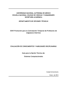 Sistemas Computacionales - Colegio de Ciencias y Humanidades