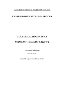 Derecho Administrativo I - Universidad de Castilla