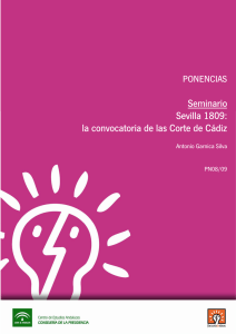 Seminario Sevilla 1809: la convocatoria de las Corte de Cádiz