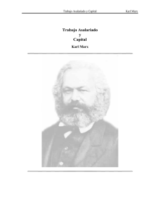 K. Marx - Trabajo Asalariado y Capital