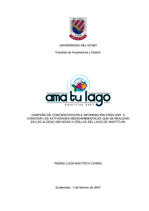 UNIVERSIDAD DEL ISTMO Facultad de Arquitectura y Dise&ntilde;o