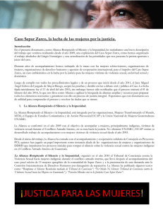 Caso Sepur Zarco, la lucha de las mujeres por la justicia.