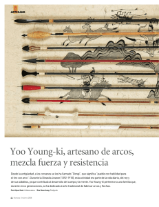 Yoo Young-ki, artesano de arcos, mezcla fuerza y