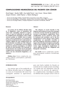 complicaciones neurológicas del paciente con cáncer