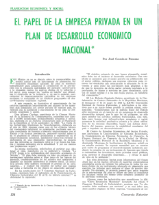 PlAN DE DESARROLLO ECONOMICO - revista de comercio exterior