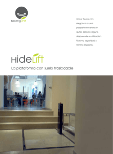 Plataforma con suelo trasladable HideLift