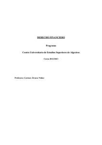 DERECHO FINANCIERO