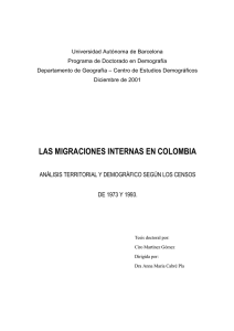 las migraciones en colombia