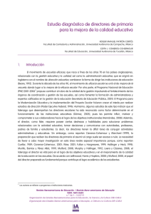 Estudio diagnóstico de directores de primaria para la mejora de la