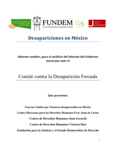 Desapariciones en México Comité contra la Desaparición Forzada