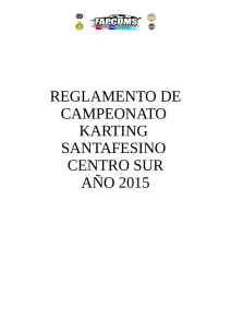 reglamento de campeonato karting santafesino centro sur año 2015