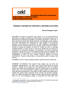 turquía: sistema de partidos y sistema electoral