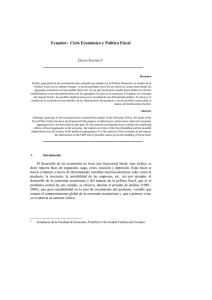 Ciclo Económico y Política Fiscal