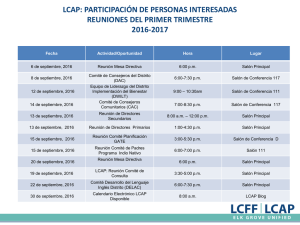 lcap: participación de personas interesadas reuniones del