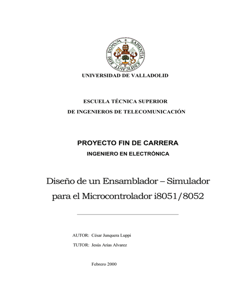 Diseño de un Ensamblador – Simulador para el Microcontrolador