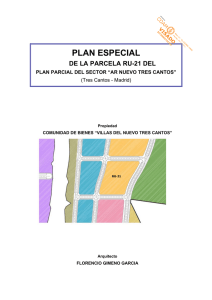 PLAN ESPECIAL - Ayuntamiento de Tres Cantos