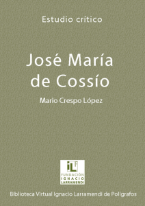 José María de Cossío - Fundación Ignacio Larramendi
