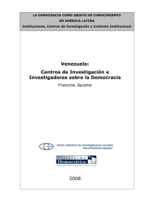 Venezuela: Centros de Investigación e