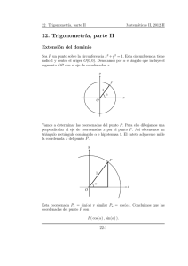 22. Trigonometría, parte II - Instituto de Matemáticas | UNAM