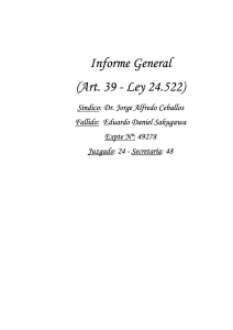 Informe General (Art. 39