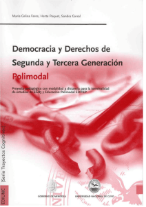Democracia y Derechos de Segunda y Tercera Generaci&oacute;n