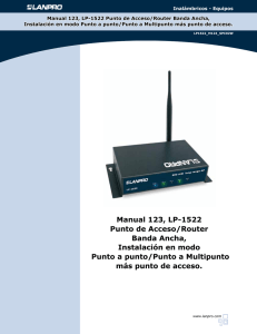 Manual 123, LP-1522 Punto de Acceso/Router Banda