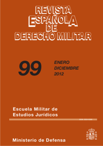 REVISTA ESPAÑOLA DE DERECHO MILITAR Nº 99 ENERO