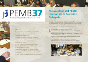 Nueva etapa del PEMB: reunión de la Comisión Delegada