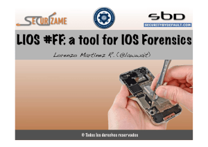 LIOS #FF: a tool for IOS Forensics