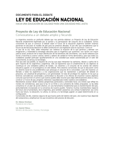 Ley Nacional de Educacion