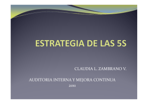 estrategia de las 5s - Colombiana de Salud