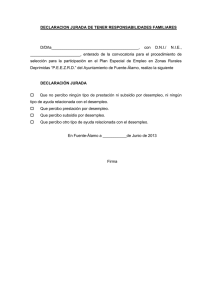 DECLARACION JURADA DE TENER RESPONSABILIDADES
