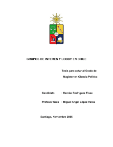 grupos de interes y lobby en chile