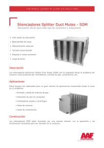 Silenciadores Splitter Duct Mutes - SDM