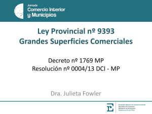 Ley Provincial nº 9393 Grandes Superficies Comerciales
