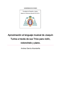 Aproximación al lenguaje musical de Joaquín Turina a través de sus