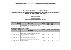 Catálogo General de Ortoprotésica - Hospital Regional Universitario