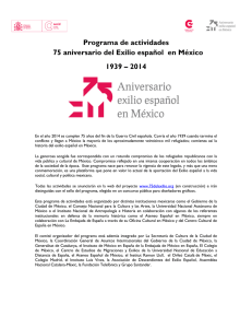 Programa 75 años Exilio español