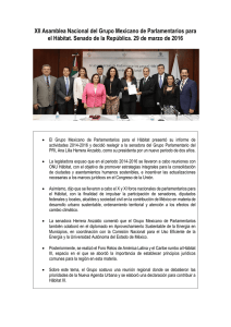 XII Asamblea Nacional del Grupo Mexicano de Parlamentarios para