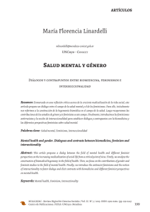 María Florencia Linardelli Salud mental y género