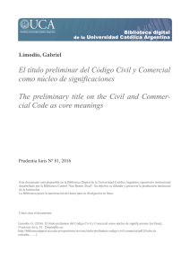 El título preliminar del Código Civil y Comercial