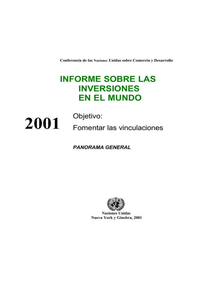 informe sobre las inversiones en el mundo