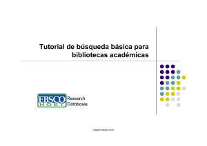 Tutorial de búsqueda básica para bibliotecas académicas