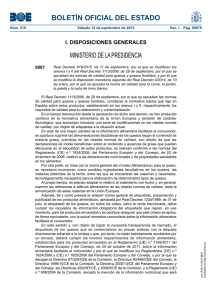 Real Decreto 818/2015 - Ministerio de Agricultura, Alimentación y