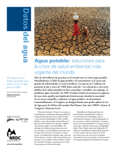 NRDC: Agua potable: soluciones para la crisis de