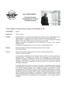 DR. TAÏEB CHÉRIF Secretario General Organización de