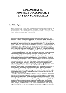 COLOMBIA: EL PROYECTO NACIONAL Y LA FRANJA AMARILLA