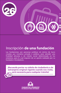 Inscripción de una fundación - Cámara de Comercio de Medellín